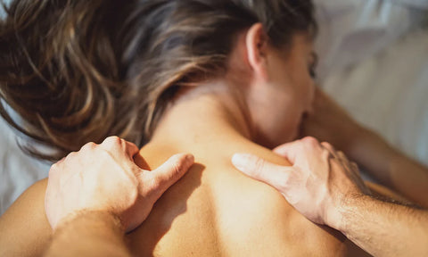 Massage as part of erotic foreplay 
