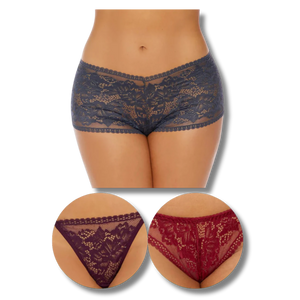 Hollywood Hues Boy Short Panty Set - Hot Pant