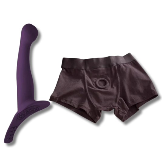 Packer Harness Boxer - Vibrating Strap-On 