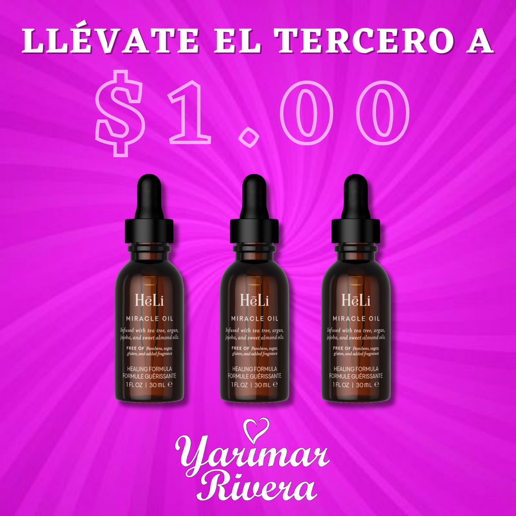 Trio Pack de Miracle Oil - Compra 2 y llévate el tercero a $1.00