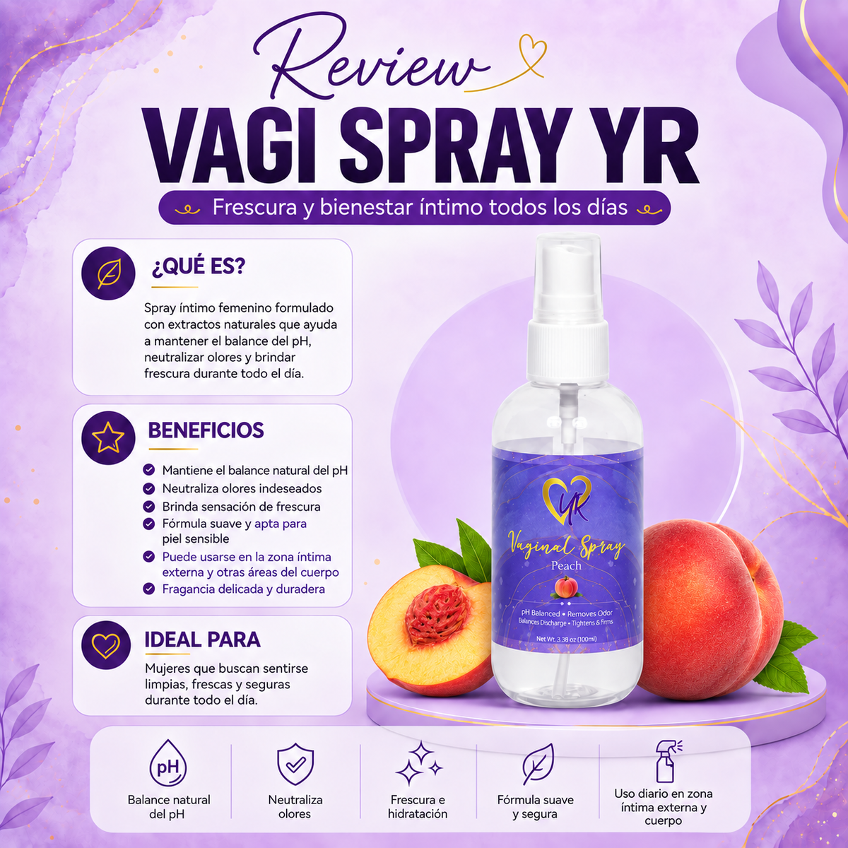 Vagi Spray YR - Peach