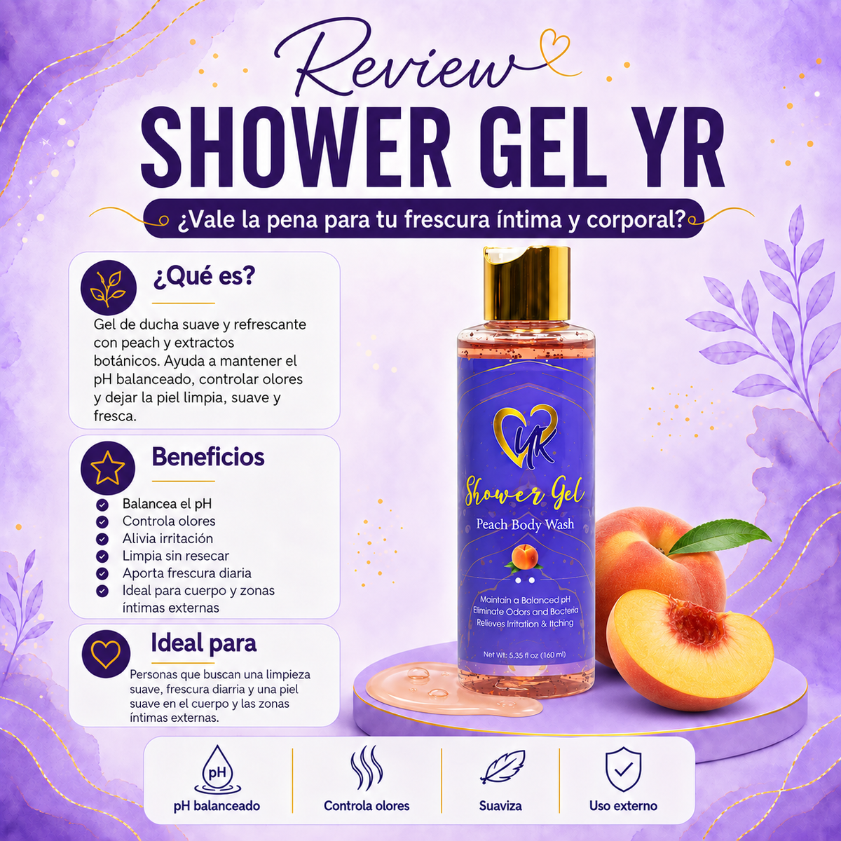 Shower Gel YR- Peach