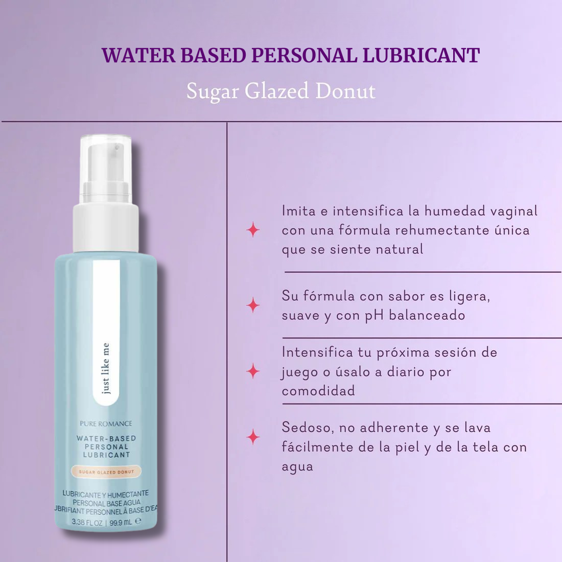 WATER BASED PERSONAL LUBRICANT - SUGAR GLAZED DONUT