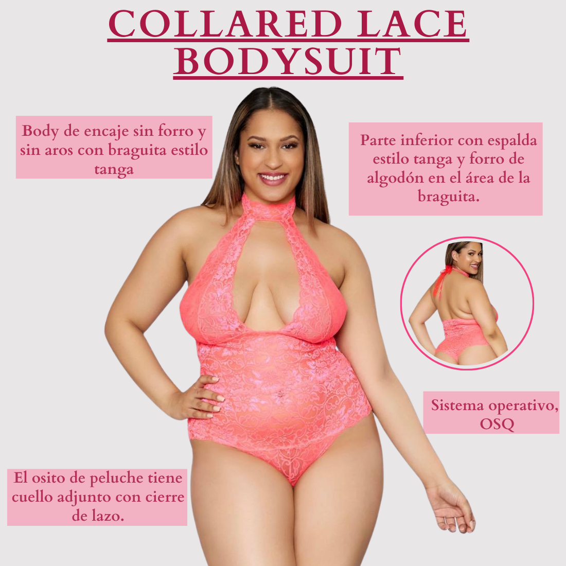 Collared Lace Bodysuit