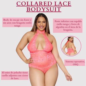 Collared Lace Bodysuit