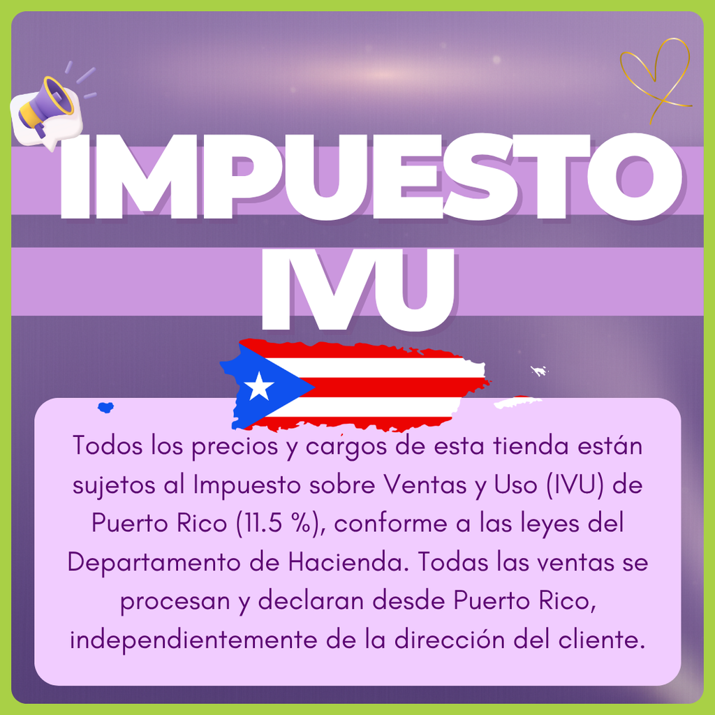 Impuesto IVU 11.5% P.R.
