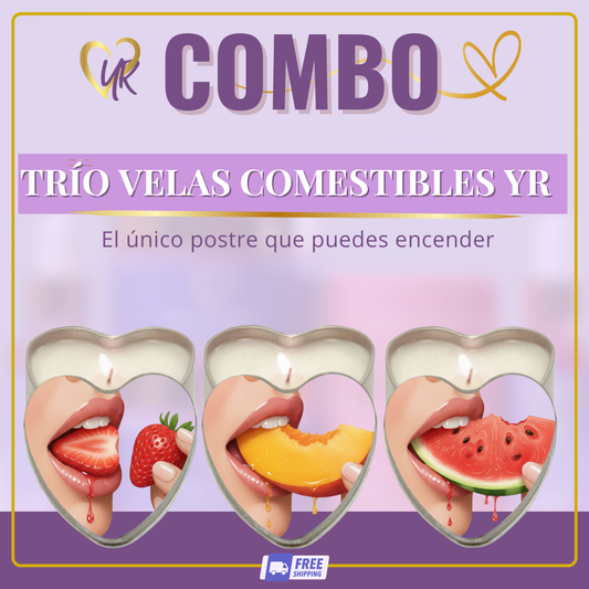 TRÍO VELAS COMESTIBLES YR