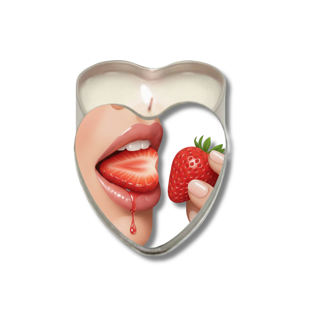 Vela Comestible 3-en-1 – Strawberry / Fresa 🍓