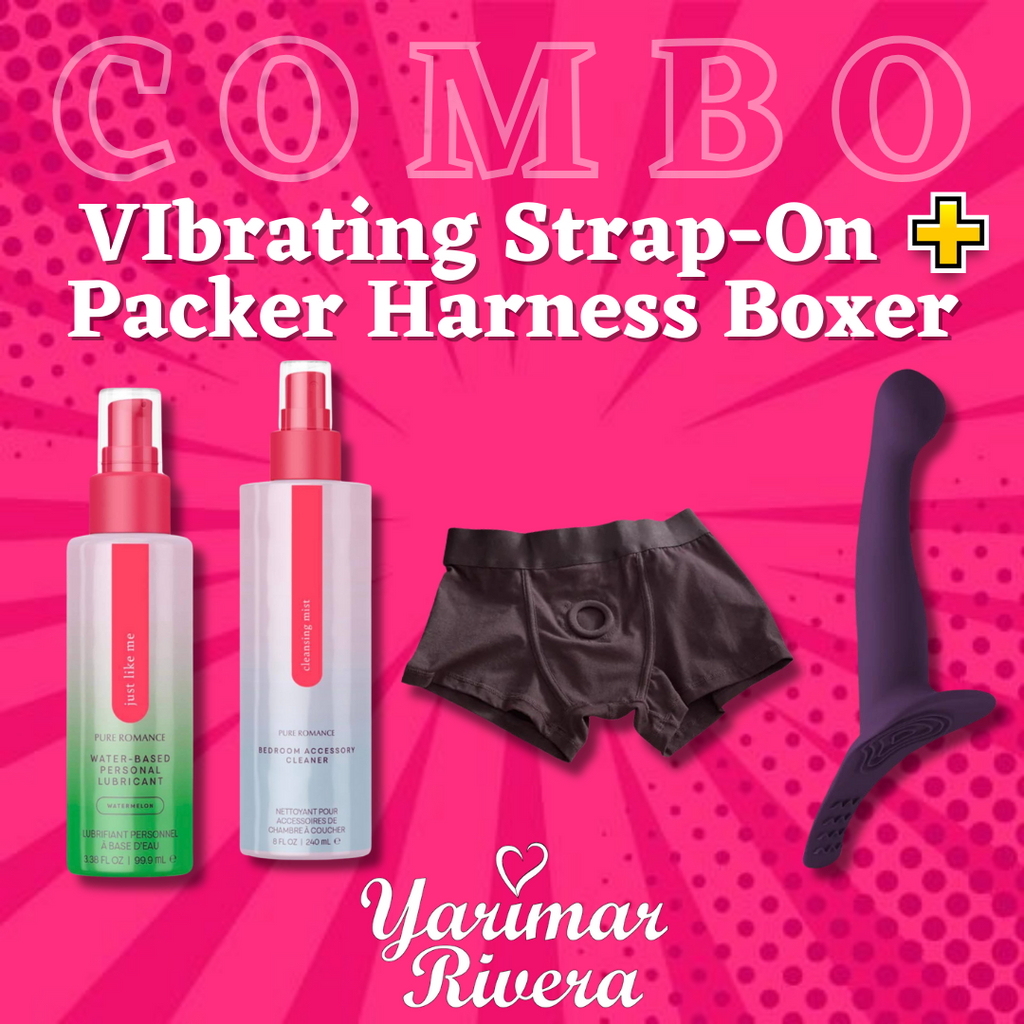 Vibrating Strap-On + Packer Harness Boxer