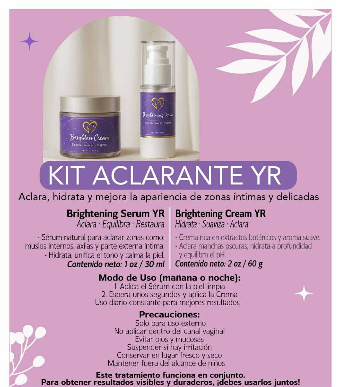 Kit Aclarante YR